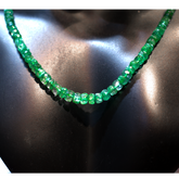 Zambian Emerald Necklace 17 inch